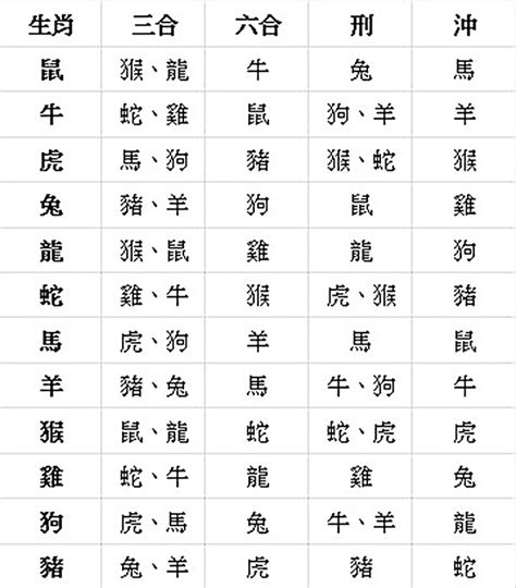 生肖對沖 人這個字